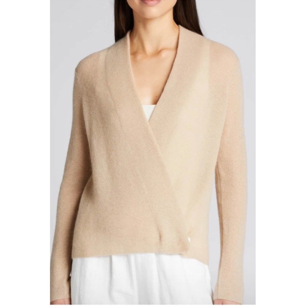 $395 NWT VINCE SWEATER CONVERTIBLE WRAP CARDIGAN SWEATER Mohair Wool Women's S